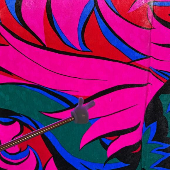 YSL Maximalist Vintage Large Square Silk Scarf with Bird in Flight - Minor Flaws - Picture 8 of 12